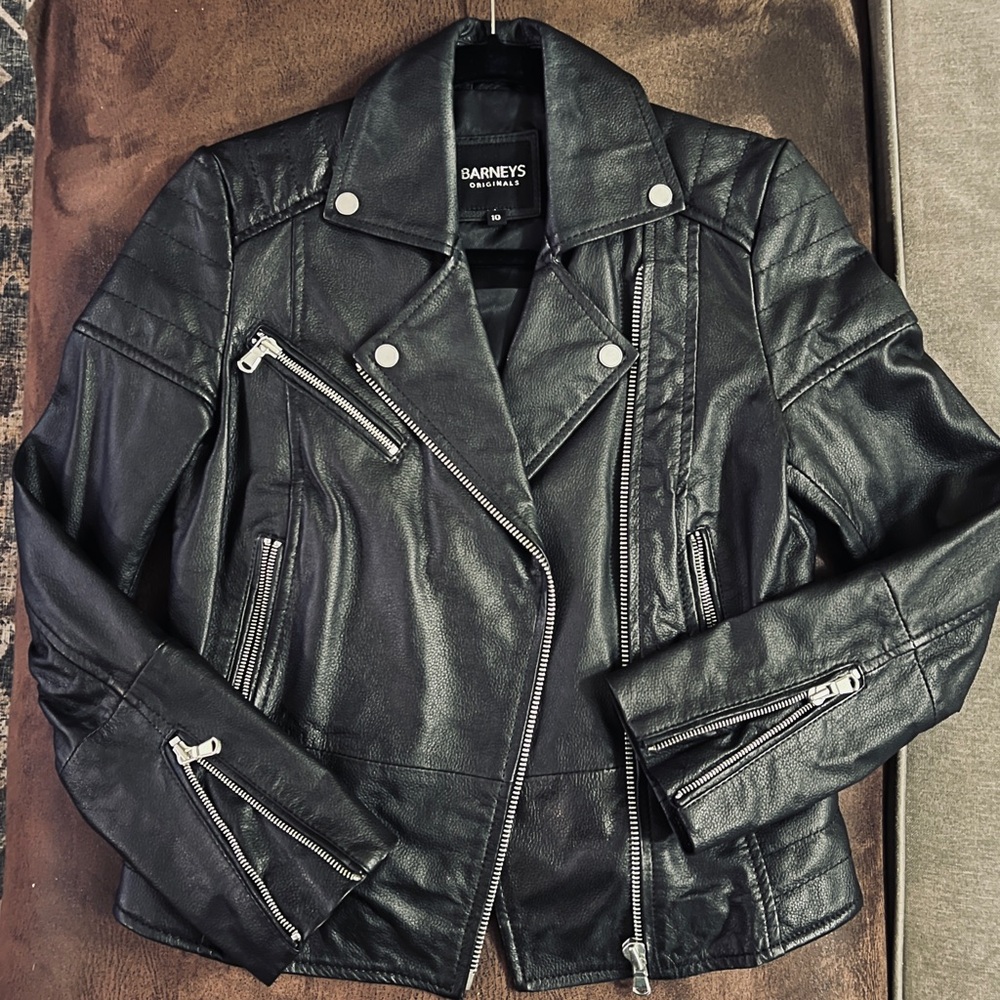 NWOT Genuine Leather Biker Jacket